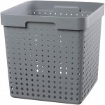 Plast Team Košík Seoul XL Square 29,9 x 29,9 cm šedý – Sleviste.cz