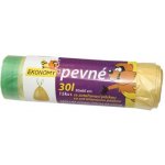 Sáčky do koše HDPE 35 l 50 x 60 cm zatahovací role 15 ks 10 um žluté – Hledejceny.cz