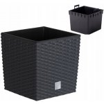 Prosperplast DRTS325L Květináč RATO LOW 32,5 cm antracit – Sleviste.cz