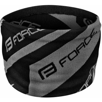 Force Step šátek nákrčník multifunkční zimní černá-šedá