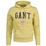 GANT CREST GRAPHIC HOODIE žlutá – Zboží Mobilmania