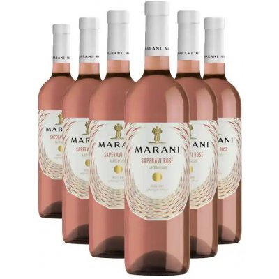 Marani ROSE SAPERAVI suché víno 12% 6 x 0,75 l (holá láhev) – Hledejceny.cz