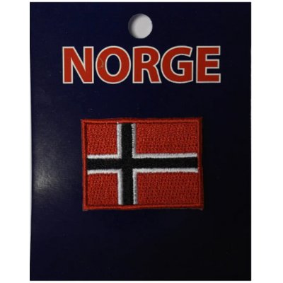 Nášivka NORGE, norská vlajka 4x3 cm – Hledejceny.cz