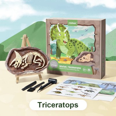 MiDeer Vykopávání dinosaurů Triceratops – Zbozi.Blesk.cz