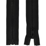 Zip kostěný 5 mm, 80 cm, dělitelný, jezdec standard - černá – Hledejceny.cz