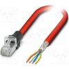 síťový kabel Phoenix Contact 1113178 Patch, S/FTP, 5, lanko, Cu, pocínované, 5m, červený