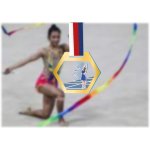 Akrylátová medaile Gymnastika stuha Zlatá – Zboží Dáma