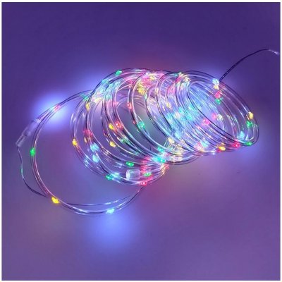Baterie Centrum LED venkovní řetěz 100xLED/3xAA 5,45 m IP44 multicolor 028 0000619 – Hledejceny.cz