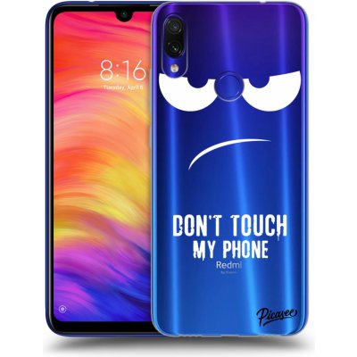 Pouzdro Picasee silikonové Xiaomi Redmi Note 7 - Don't Touch My Phone čiré