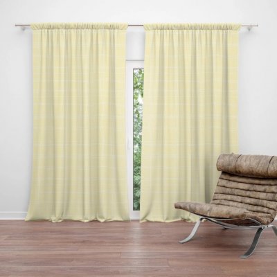 Sablio Závěs Žluté pletivo: 2ks 140x250cm – Hledejceny.cz