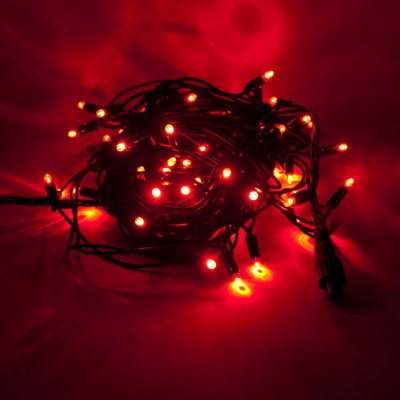 decoLED LED světelný řetěz 5m červená 50 diod – Hledejceny.cz