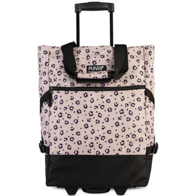 PUNTA wheel Nákupní taška na kolečkách 10008-2921 béžovo-růžová – Sleviste.cz