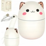 Humidifier Aroma difuzér Kočka bílý 300 ml – Zboží Dáma