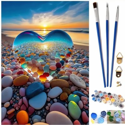 Pronett x J5578 Malování podle čísel srdce 40 x 50 cm – Zboží Dáma