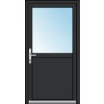 OknaDvereNaMiru.cz Vchodové plastové dveře SLOUPKOVÉ 1/2 sklo bílá 100 x 200 cm – Hledejceny.cz