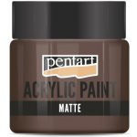 Pentart Akrylová barva matná 50 ml TMAVÁ HNĚDÁ – Zboží Dáma
