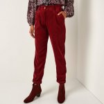 7/8 manšestrové chino kalhoty bordó – Zboží Dáma