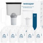 Wessper D2 Borosilicate 3 l černá + filtry 10 ks – Hledejceny.cz