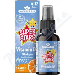 Natures Aid Vitamin D3 ve spreji pro děti pomeranč 30 ml