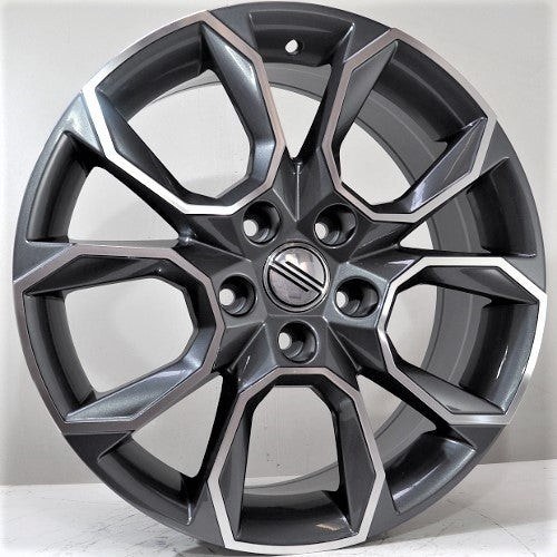 Racing Line Sila 7x17 5x112 ET42 grey face machined