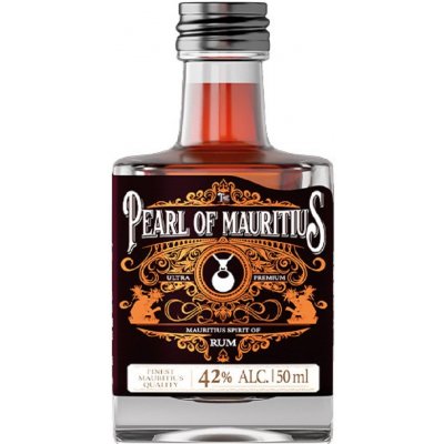 The Pearl of Mauritius Gold Rum MINI 42% 0,05 l (holá láhev) – Zboží Mobilmania