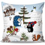 Matějovský polštář KRTEK A ZIMA Krteček bílý 40x40 – Zboží Mobilmania