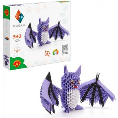 Papírová skládanka Origami 3D: Bat Netopýr pro děti i dospělé – Zbozi.Blesk.cz