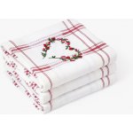 JAN peří srdíčka červené káro 45x70cm – Zboží Dáma