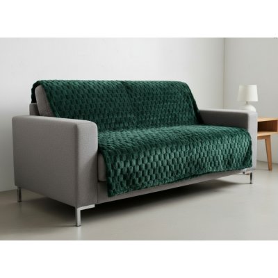 Mybesthome Přehoz na sedačku - pohovku FLANELA zelená 170x210 cm – Zboží Mobilmania