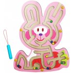 CAB Toys Montessori Drevené magnetické bludisko zajačik – Hledejceny.cz