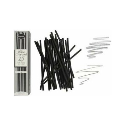 Coates přírodní uhel 25 ks tenké 2-3 mm – Zboží Dáma