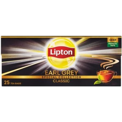 Lipton Earl Grey Classic černý čaj 25 x 1,5 g – Sleviste.cz