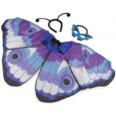 Prima-obchod Karnevalový kostým - motýl, barva 2 modrá fialová – Zbozi.Blesk.cz