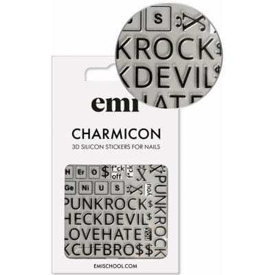 E.Mi Charmicon 3D Silicone Stickers 183 Punk Rock samolepka – Zboží Mobilmania