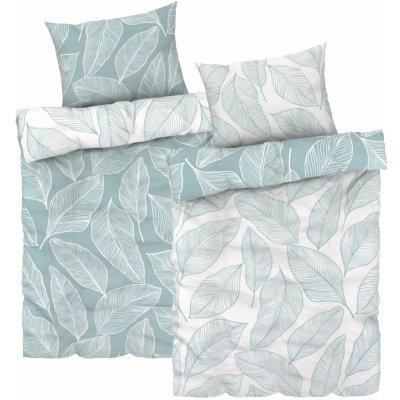 Livarno home povlečení z mikrovláknitého saténu listy 140x200 70x90 – Zboží Mobilmania