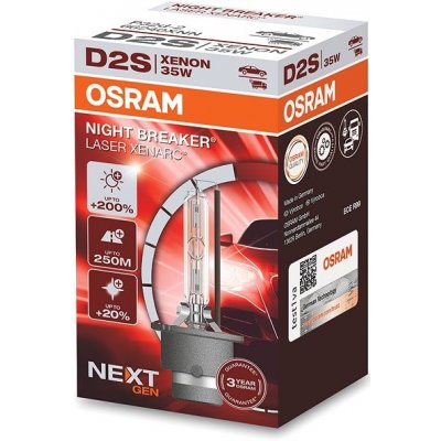 Xenon výbojka D2S Osram 12/24V XENARC NIGHT BREAKER LASER 4500K +200% – Hledejceny.cz