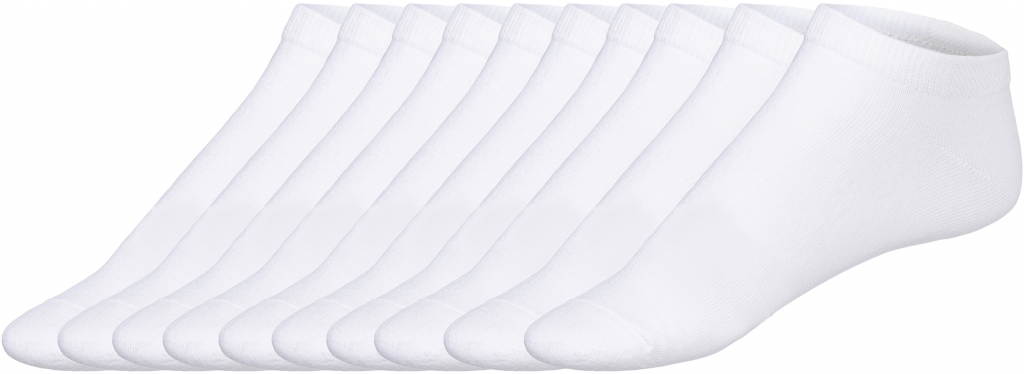 Livergy pánské nízké ponožky s BIO bavlnou 10 párů bílá
