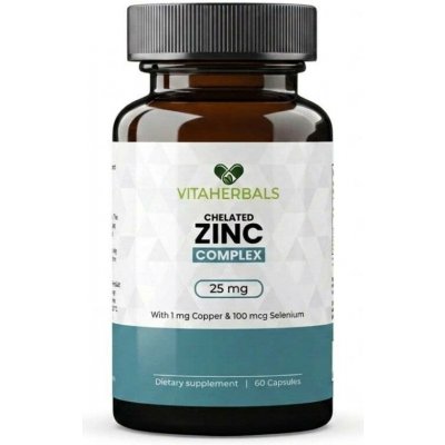 Vitaherbals Vitaherbals Chelated Zinc Complex, 100 rostlinných kapslí – Hledejceny.cz