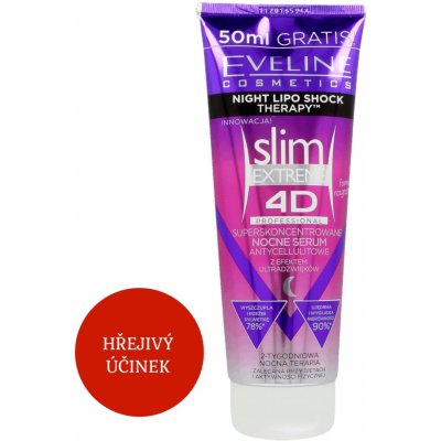 Eveline Cosmetics Slim Extreme 4D Lipo Shock Therapy noční sérum s hřejivým efektem 250 ml – Sleviste.cz