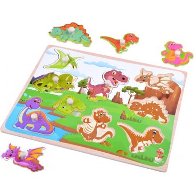 Mamido dřevěné puzzle dinosauři – Zbozi.Blesk.cz