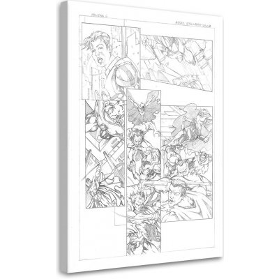 Gario Obraz na plátně Velký bitevní komiks - Saqman Rozměry: 40 x 60 cm – Zboží Mobilmania