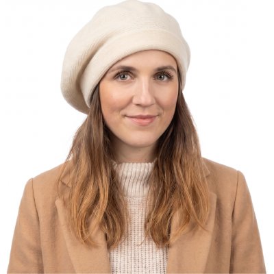 Fiebig Headwear since 1903 Vlněna čepice volnější střih Natur – Hledejceny.cz