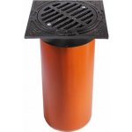 Promodos line Kanalizační teleskop DN250 plastový s litinovým mřížovým poklopem B125 500 mm – Zboží Mobilmania