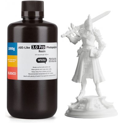 ELEGOO ABS-Like 3.0 Plus White 1kg – Zboží Živě