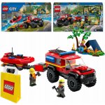 LEGO® City 60412 Hasičský vůz 4x4 a záchranný člun – Zboží Živě LEGO® City 60412 Hasičský vůz 4x4 a záchranný člun – Zboží Živě