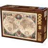 Puzzle D‐TOYS Stará mapa 1000 dílků