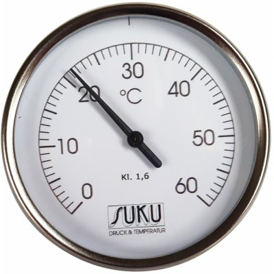 SUKU Teploměr D 100, L 45, 0-60°C + jímka 1/2 C31.000115 – Zboží Mobilmania