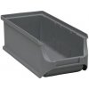 Úložný box Allit Plastový box PP 7,5 x 10,2 x 21,5 cm šedý