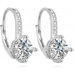 AGATO Půvabné stříbrné náušnice se zirkony AGUC3276 – Hledejceny.cz