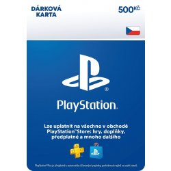 Herní kupon PlayStation dárková karta 500 Kč